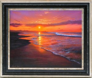 Driftwood by Vincent Basham Seascape Artist Cornwall