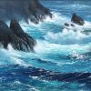 Rockstudy 310 x 410 Marine Paintings Cornwall