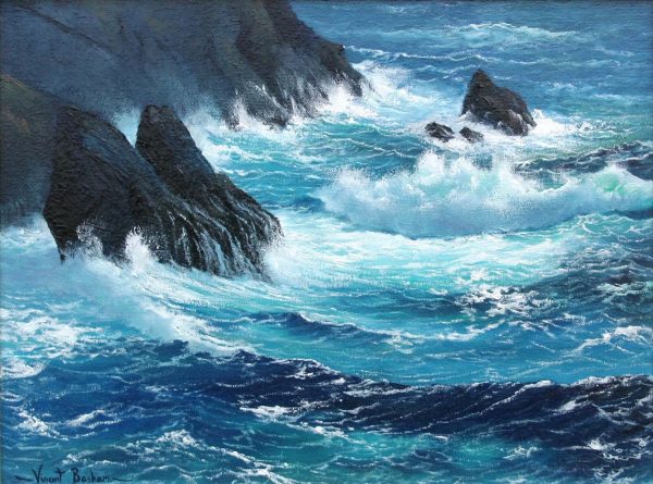 Rockstudy 310 x 410 Marine Paintings Cornwall
